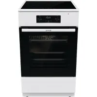 Gorenje Advanced GEIT5C60WPG - Komfur - fritstående - bredde: 50 cm - dybde: 59.4 cm - højde: 85 cm - med selv-rengøring - hvid