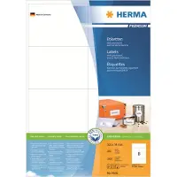 Herma Premium - Papir - mat - permanent selvklæbende - hvid - A7 (74 x 105 mm) 1600 etikette(r) (200 ark x 8) laminerede etiketter