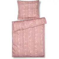 Kay bojesen sengetøj - 100% økologisk bomuldssatin - Baby sengetøj 70x100 cm - Abe Rosa