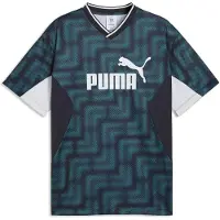 Puma Essentials Block Relaxed Football Jersey Men, Clothing, Emerald Ice, L