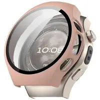 Mtp Products Huawei Watch 5 Plastikcover med Skærmbeskyttelse Hærdet Glas - 42mm - Pink