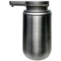 Mtp Products Automatisk sæbedispenser i rustfrit stål, 350ml - grå