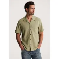 Cast iron Skjorte 'Shirt with short sleeves and chest pocket in jersey' grøn