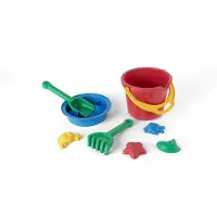 Dantoy Spandsæt - 8 Dele - Rød - - OneSize - Sandlegetøj