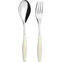Guzzini Feeling serveringsbestik Cream, 2 dele