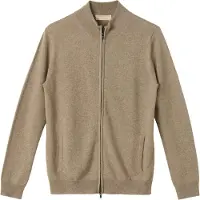 GOBI Cashmere Cardigan 'Women's Essential Cashmere Full-Zip Cardigan' mørkebeige