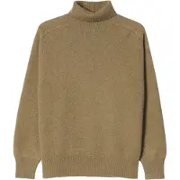 GOBI Cashmere Pullover 'Unisex High-Neck Cashmere Sweater' oliven