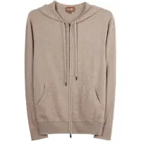 GOBI Cashmere Cardigan 'Men's Zip-Up Cashmere Hoodie' taupe