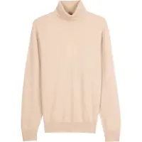 GOBI Cashmere Pullover 'Men's Essential Turtleneck Cashmere Sweater' beige