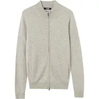 GOBI Cashmere Cardigan 'Women's Essential Cashmere Full-Zip Cardigan' lysegrå