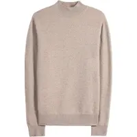 GOBI Cashmere Pullover 'Men's Timeless Mock Neck Cashmere Sweater' taupe