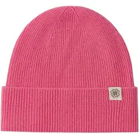 GOBI Cashmere Hue 'Unisex Cashmere Rib Knit Beanie' mørk pink