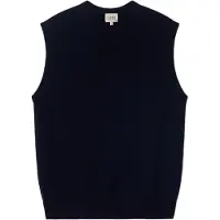 GOBI Cashmere Vest 'Men's Essential V-Neck Cashmere Vest' natblå