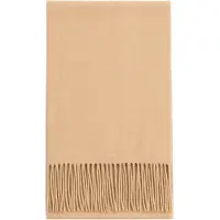 GOBI Cashmere Sjal 'Unisex Cashmere Fringed Scarf' sand