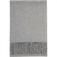GOBI Cashmere Sjal 'Unisex Cashmere Fringed Scarf' røggrå