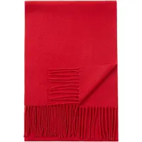 GOBI Cashmere Sjal 'Unisex Cashmere Fringed Scarf' knaldrød