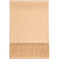 GOBI Cashmere Sjal 'Unisex Cashmere Fringed Scarf' lysebeige