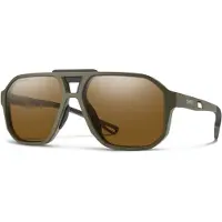 Smith - Solbriller - Truss Matte Olive Oil ChromaPop Polarized Brown til UnisexUld - Kaki
