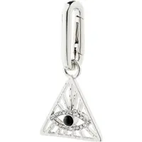 Pilgrim Pendant sort / sølv / transparent