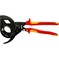 Knipex kabelsaks, 320 mm, 1000 V, skraldeprincip