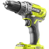 Ryobi One+ R18PD3-0 - Bor/driver - ledningfri - 2-hastigheders - nøgleløs borepatron 13 mm - 50 N·m - intet batteri, ingen oplader - 18 V - SOLO