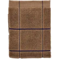Södahl Økologisk håndklæde - 100% økologisk bomuld - Håndklæde 50x100 cm - Vista - Brun ternet