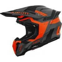 Airoh Twist 3 Dynasty Crosshjelm Mat/antracit/Neon XL grå