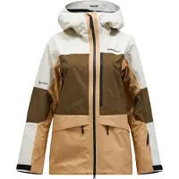 Peak Performance - Skijakker dame - W Gravity Gore-Tex 3L Jacket Sierra Sand Meadow Moss til Unisex - Størrelse M - Brun