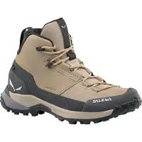 Salewa - Vandresko dame - Puez Leather Mid Ptx W Quicksand/Onyx til Unisex - Størrelse 37 - Beige