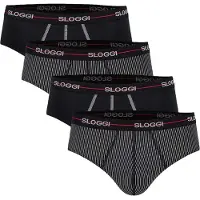 Sloggi Slip rød / sort / hvid