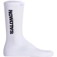 Salomon - Sokker - Socks Everyday Crew 3-Pack Black White Med Grey Melange til UnisexBomuld - Størrelse 39-41 - Grå