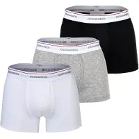 Dsquared2 Boksershorts grå / sort / hvid