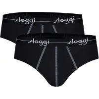 Sloggi Slip 'Blue Start' røgblå / sort / hvid
