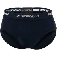 Emporio Armani Emporio Armanitil mænd. EM000258_AF14132 Sæt med 3 marineblå strikkede trusser med stretch (XL), Afslappet, Bomuld