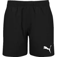 Puma Boys' Mid-Cut Swim Shorts, Clothing, Black, 6 Y