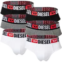 Diesel Slip grå-meleret / rød / sort / hvid