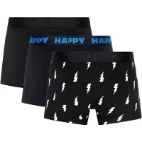Happy socks Boksershorts navy / sort / hvid