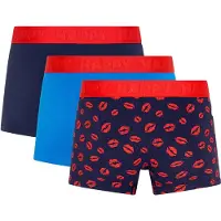 Happy socks Boksershorts navy / himmelblå / blodrød