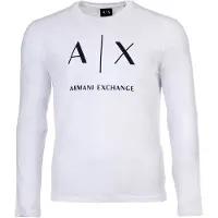Armani Exchange Bluser & t-shirts sort / hvid