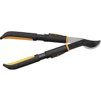 Fiskars Profesionalios žirklinės genėtuvės su trumpa nuimama rankena, 494 mm ilgio, vieno paspaudimo
