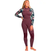 Roxy Swell 4/3 Mm Dame Våddragt I Neopren Med Lynlås I Brystet Og Lange ærmer