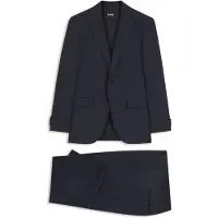 BOSS Regular fit jakkesæt i to dele i ny uld