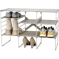 Joseph & Joseph Joseph Joseph Level Plus Large Adjustable Ecru Shoe Rack