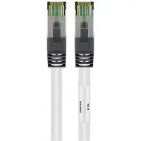 Goobay 55130, 15 m, Cat8.1, S/FTP (S-STP), RJ-45, RJ-45, Hvid