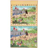 Scratch Stort magnetisk puslespil - riddere