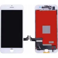 Renov8 LCD + touchskærm til iPhone 7 Plus - hvid (ny LG/Toshiba-skærm)