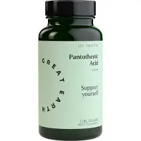 Great Earth Pantothensyre Vitamin B5 120 tabletter