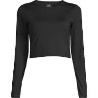Casall Graphic Crop Long Sleeve, Black
