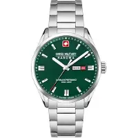 Swiss Military Hanowa Herreur SMWGH0001603 Hanowa Grøn/Stål Ø43 mm