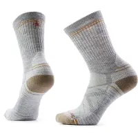 Smartwool - Vandretøj dame - W Hike Light Cushion Crew Socks Light Grey White til UnisexNylon - Størrelse 34-37 - Grå